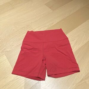 NWOT 90 Degree By Reflex Women's Vibrant Red Bike Shorts
